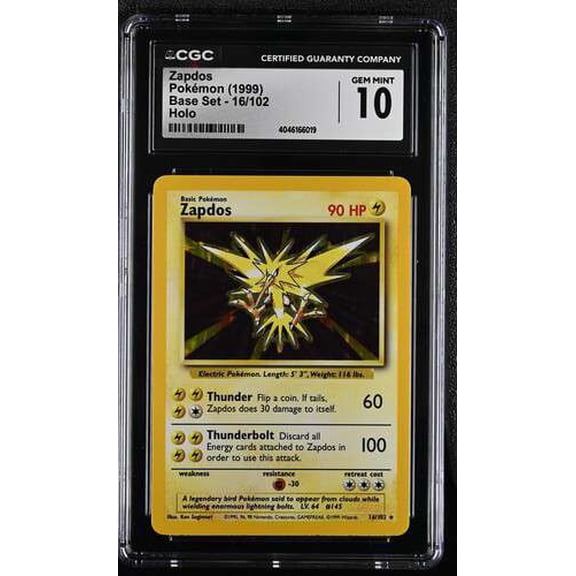 Pokemon Base Set  Zapdos #16