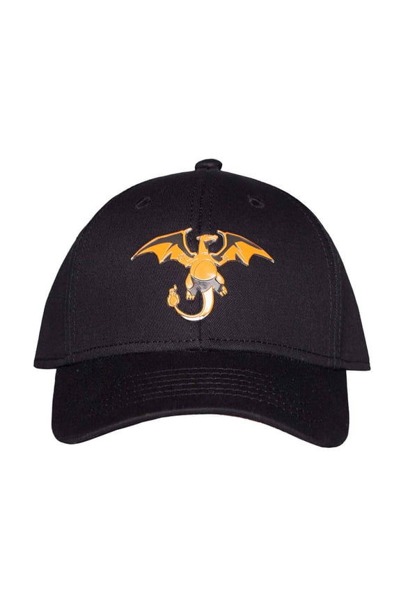 Pokemon Baseball Cap Charizard Patch Logo new Official Black Strapback