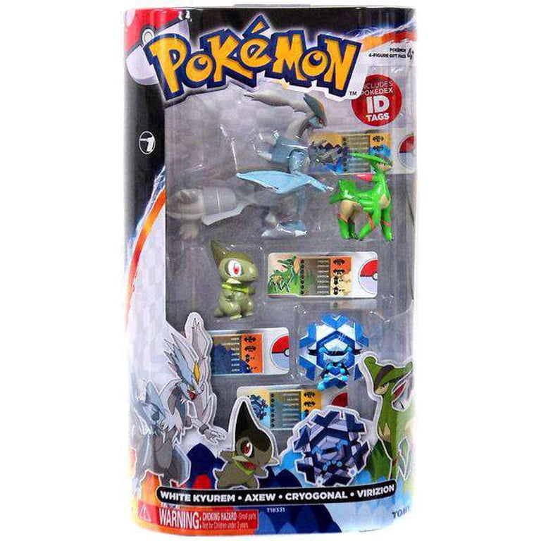 TOMY Pokemon 4 Model Gift Pack, White Kyurem, Axew, Crygonal