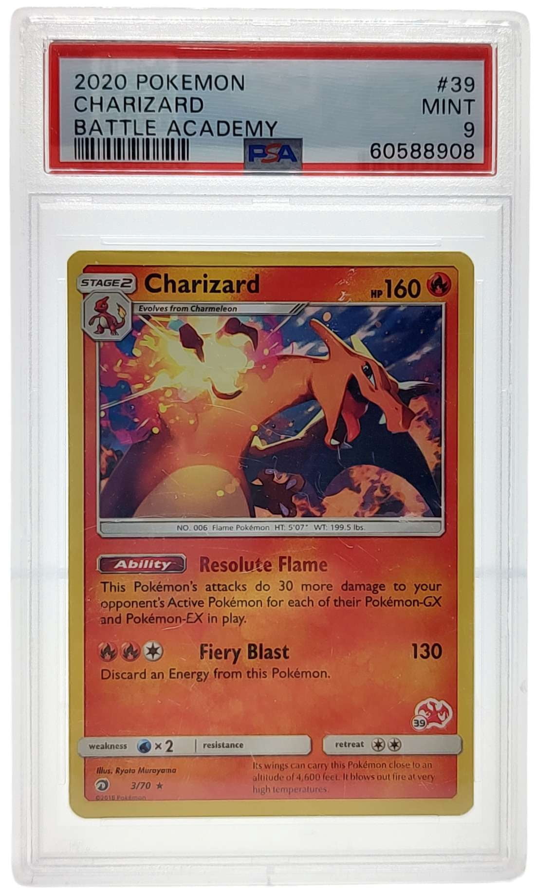 Pokemon Battle Academy Rare Charizard (PSA 9) - Walmart.com