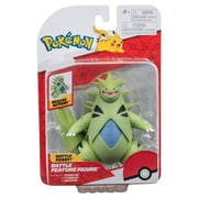 Pokemon Tyranitar Battle Feature Figure - 4.5 inch Tyranitar Battle Ready Figure with Chomp Attack