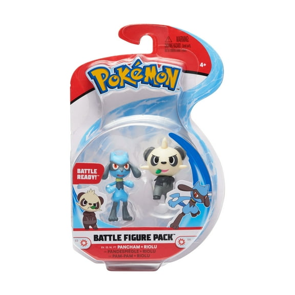Pokemon Battle Figure 2 Pack - Pancham and Riolu Action Figures