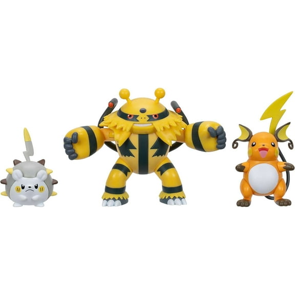 Pokemon Battle Figure Electivire, Raichu & Togedemaru Mini Figure 3-Pack
