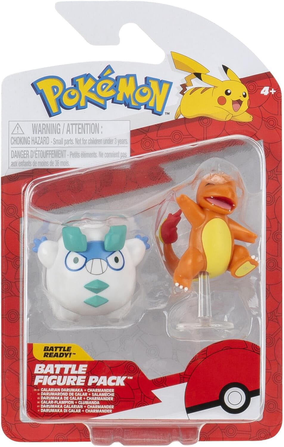 Pokemon Battle Figure Galarian Darumaka & Charmander Mini Figure 2