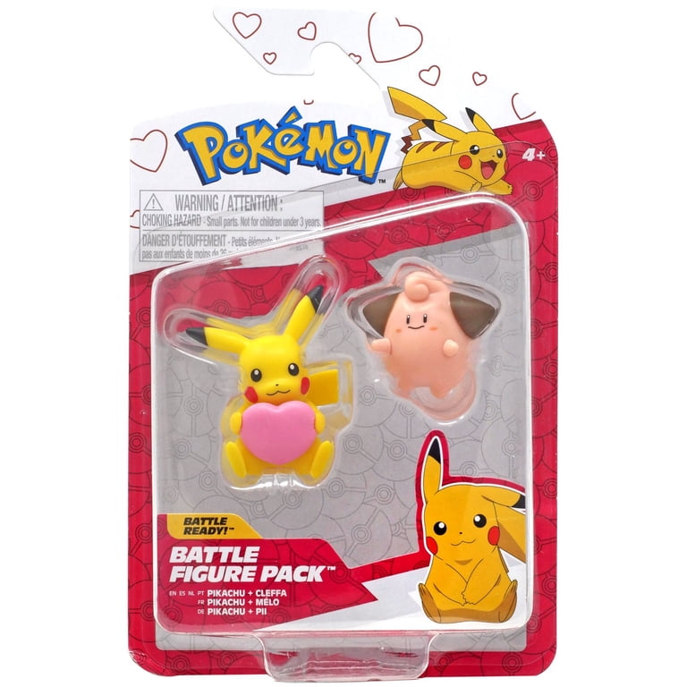 Pokemon Battle Figure Pikachu & Cleffa Mini Figure 2-Pack (Holiday