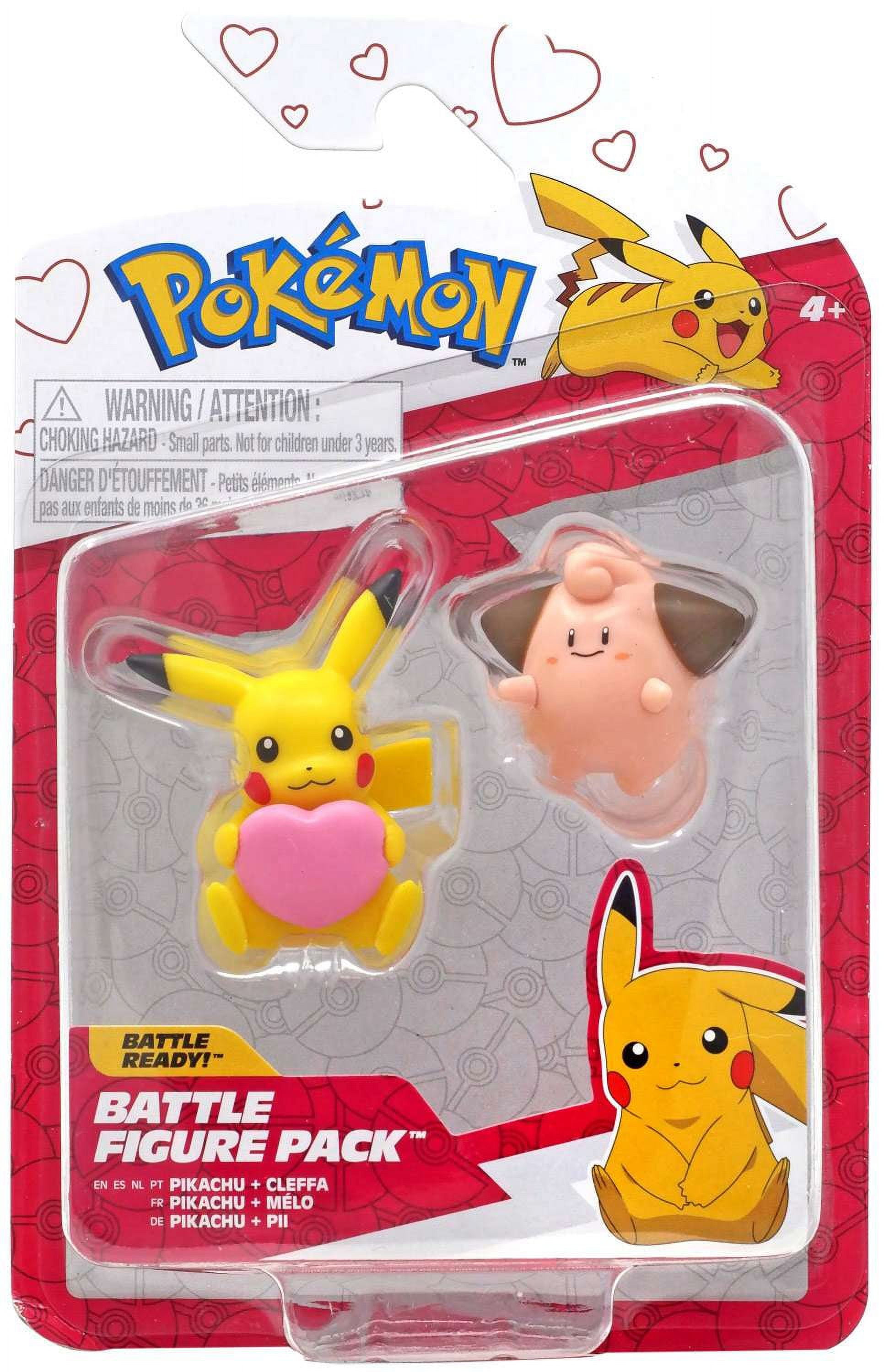 Pokemon Battle Figure Pikachu & Cleffa Mini Figure 2-Pack (Holiday