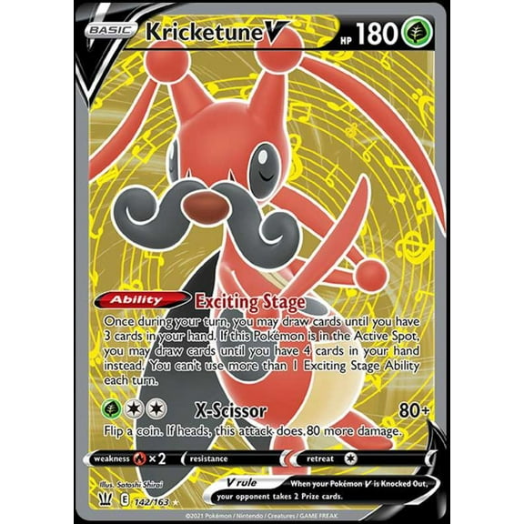 Pokemon Battle Styles Kricketune V #142
