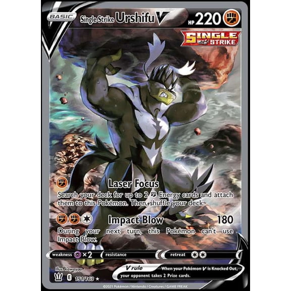 Pokemon Battle Styles Single Strike Urshifu V #151 (Alternate)