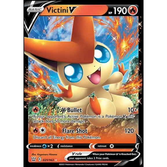 Pokemon Sword & Shield Battle Styles Ultra Rare Victini V #21