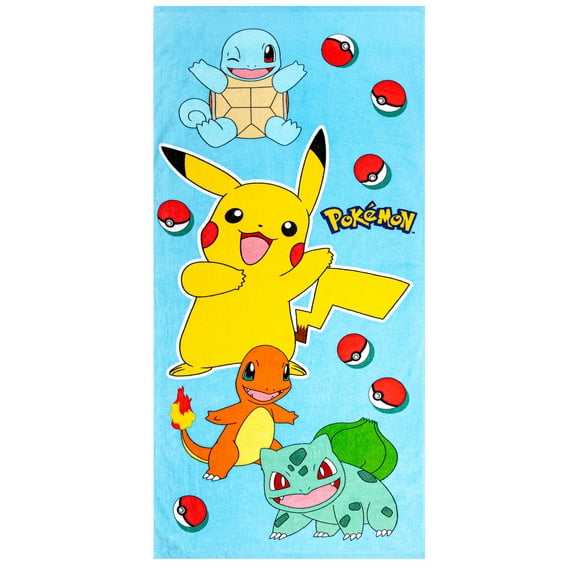 Pokemon Beach Towel, Kids, 28 x 58