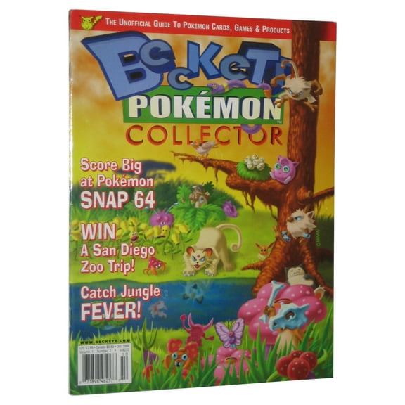 Pokemon Beckett Collector October 1999 Vol. 1 Magazine Book No. 2 - (Snap 64 Cover)