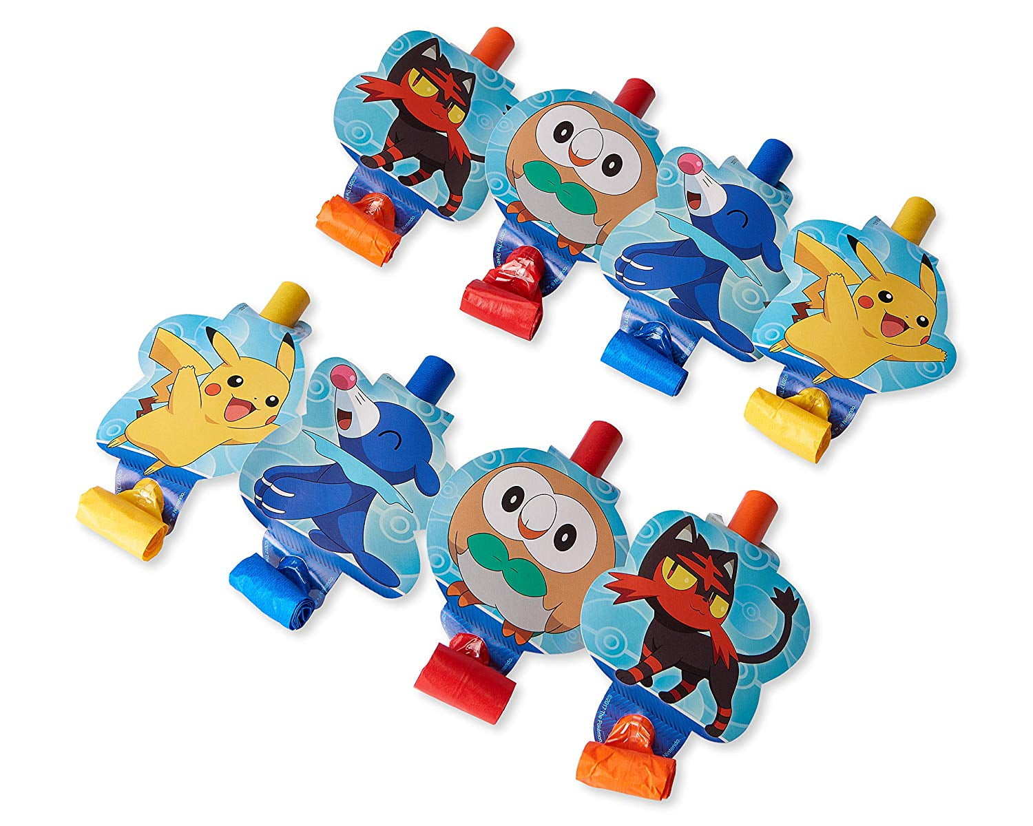 Pokemon Birthday Party Favor Blowouts, 8ct