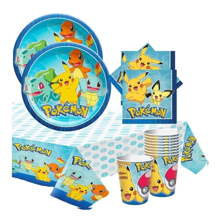 Pokemon Birthday Party Tableware Pack for 16 by Amscan