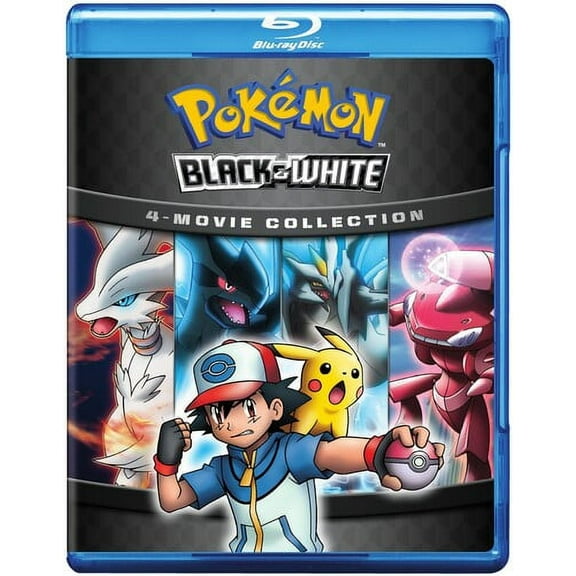 Pokemon: Black And White 4-Movie Collection (Blu-ray), Viz Media, Anime