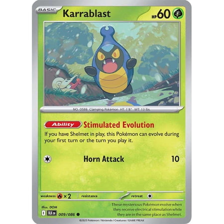 Pokemon Black Bolt Common Karrablast #9
