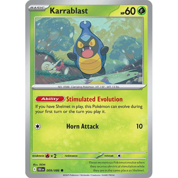 Pokemon Black Bolt Common Karrablast #9