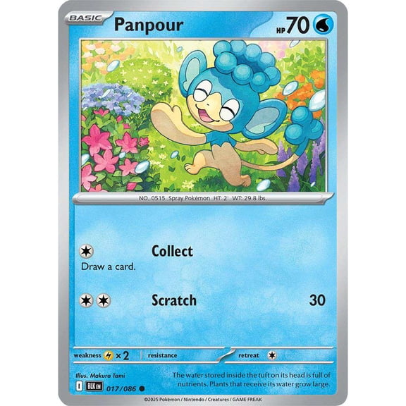Pokemon Black Bolt Common Panpour #17