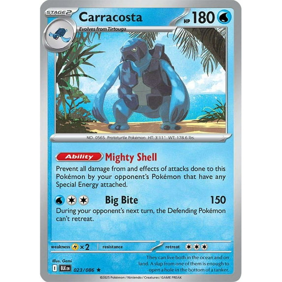 Pokemon Black Bolt Rare Carracosta #23
