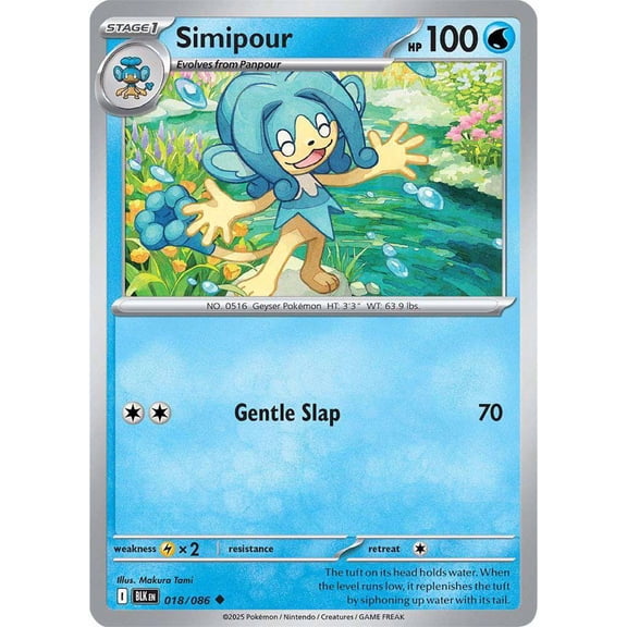 Pokemon Black Bolt Uncommon Simipour #18