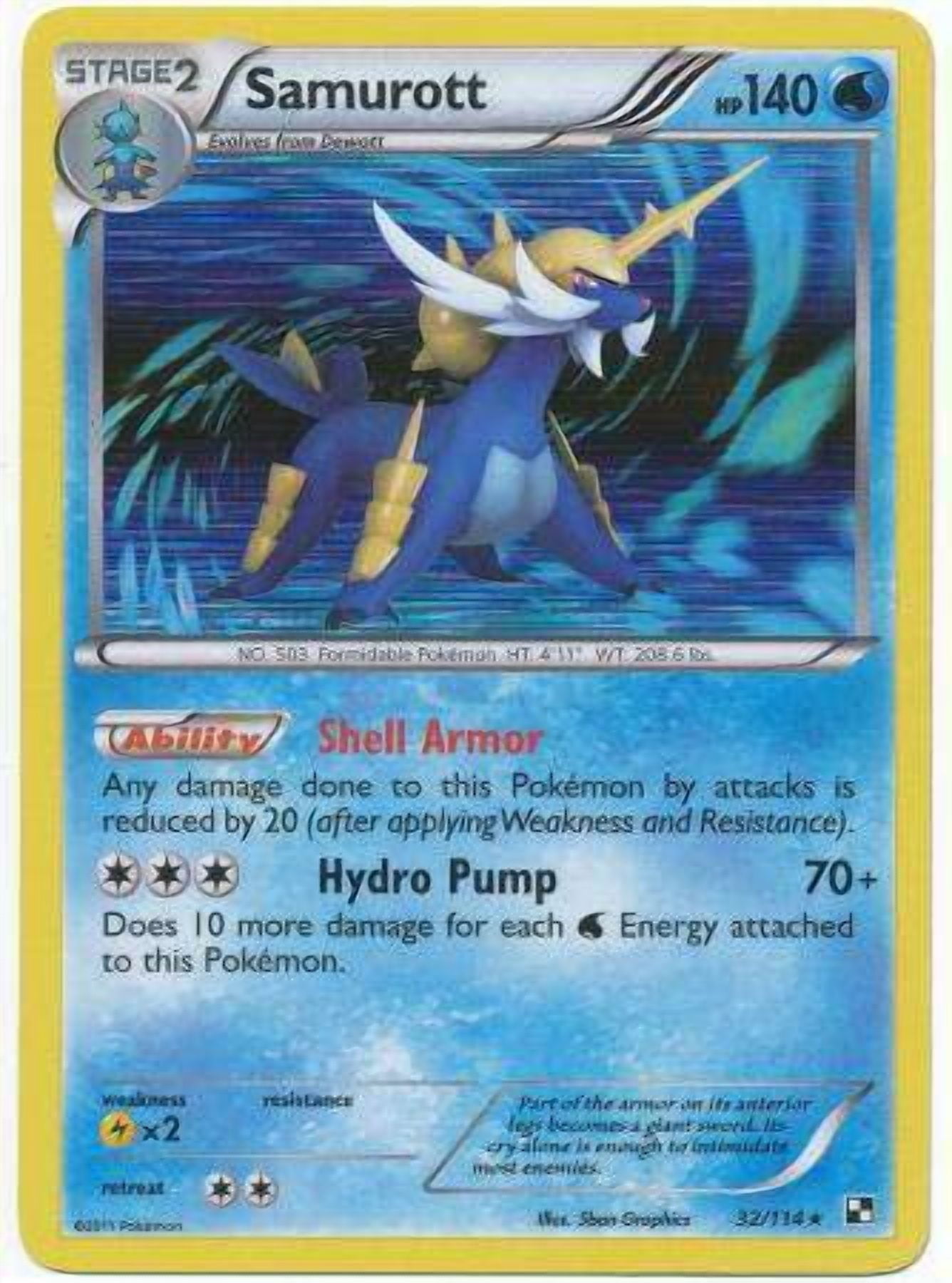 samurott pokemon card Shop Rare & Individual Pokémon Cards | Your Ultimate Pokémon TCG Store main image 1