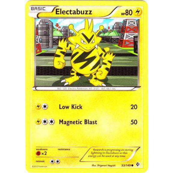 Pokemon Black & White Boundaries Crossed Common Electabuzz #53