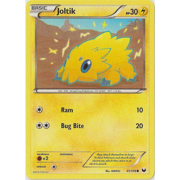 Pokemon Black & White Dark Explorers Common Joltik #41