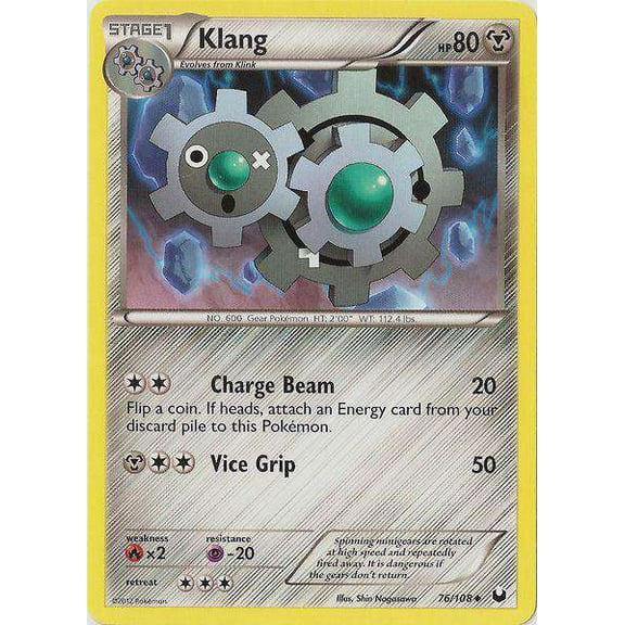 Pokemon Black & White Dark Explorers Uncommon Klang #76