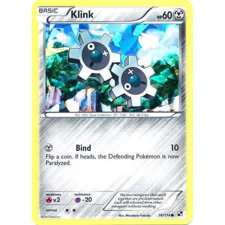 Pokemon Black & White Promo Cracked Ice Holo Single Card Rare Shattered  Holo Klink #74 - Walmart.com