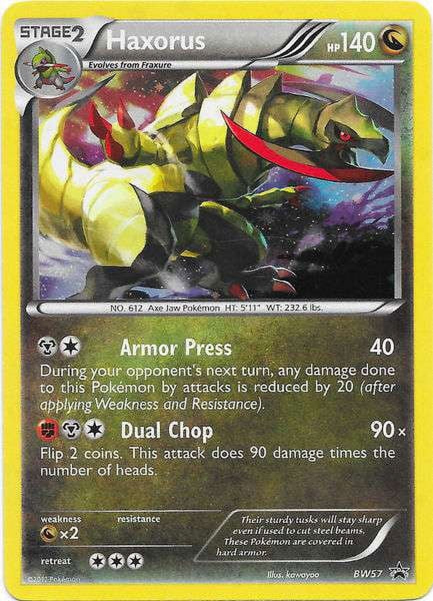 Pokemon Black & White Promo Rare Holo Single Card Promo Rare Holo Haxorus  BW57 - Walmart.com