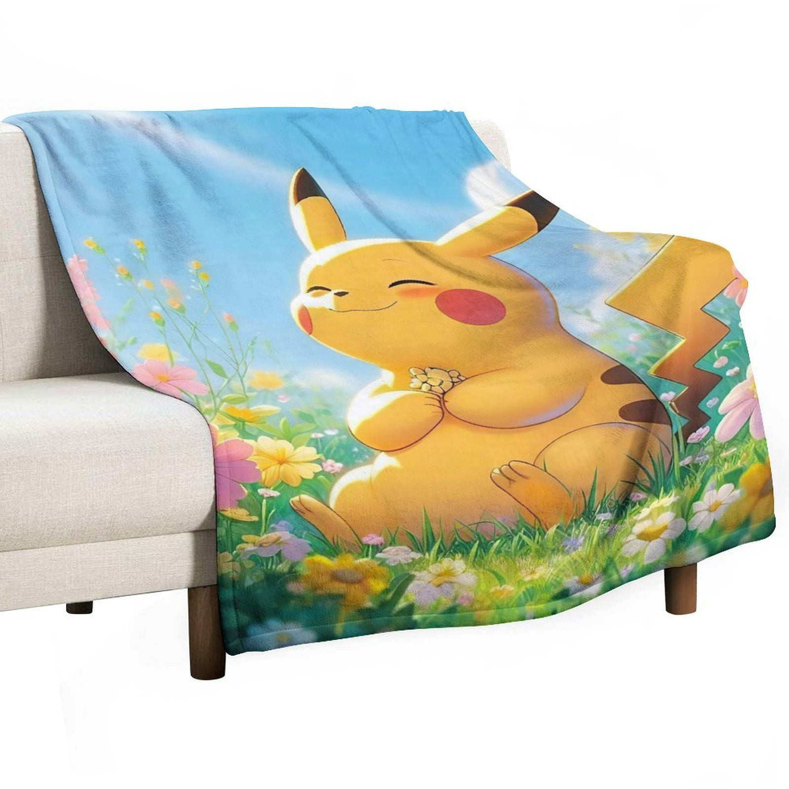Pokemon Blanket 280g Ultra-Soft Flannel Anime Merchandise