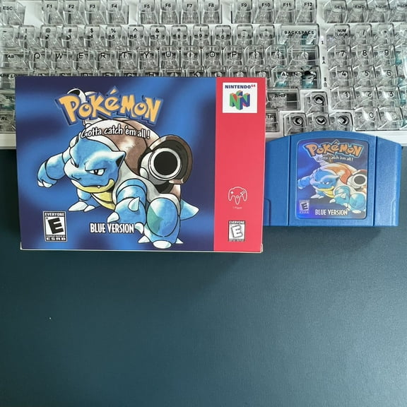 Pokemon Blue Version - Game Boy For N64 Game Cartridge and Box Art US Version (No Manual)
