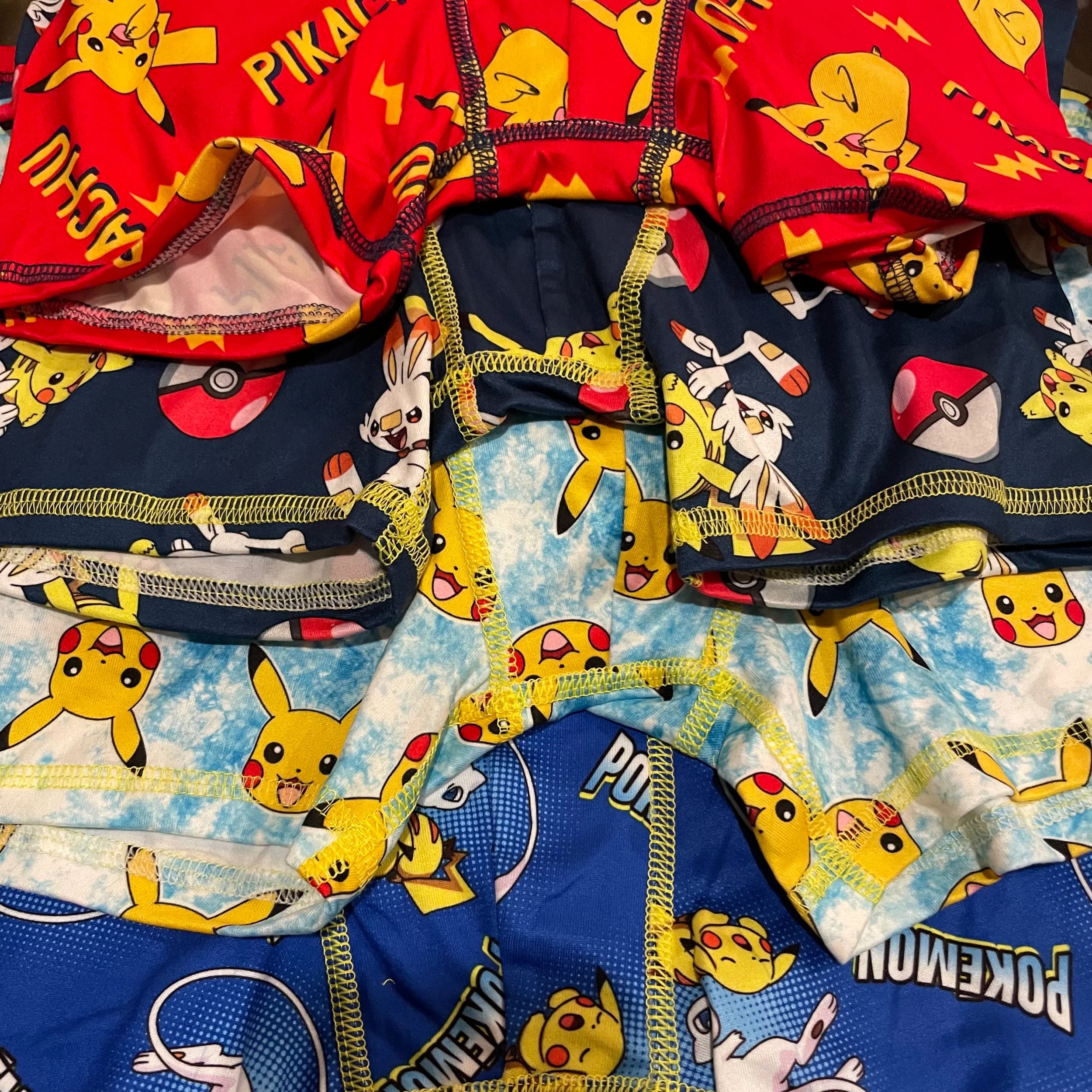 Pokemon Boy's Underwear, All Over Print, 4 Pack Boxer Briefs, Sizes XS ...