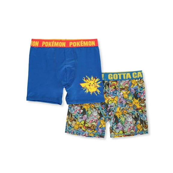 Pokemon Boys' 2-Pack Boxer Briefs (Big Boys)