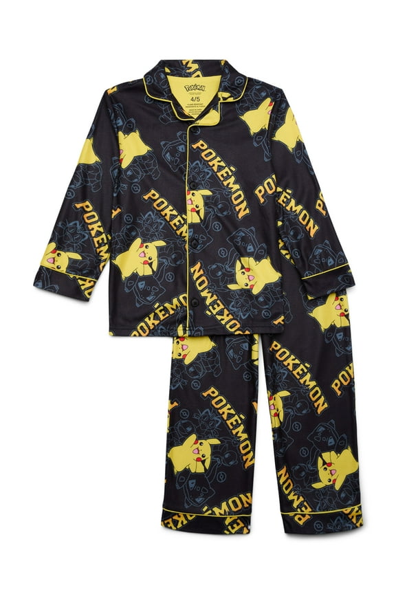 Pokemon Boys Coat Pajama Set, 2-Piece, Sizes 4-12