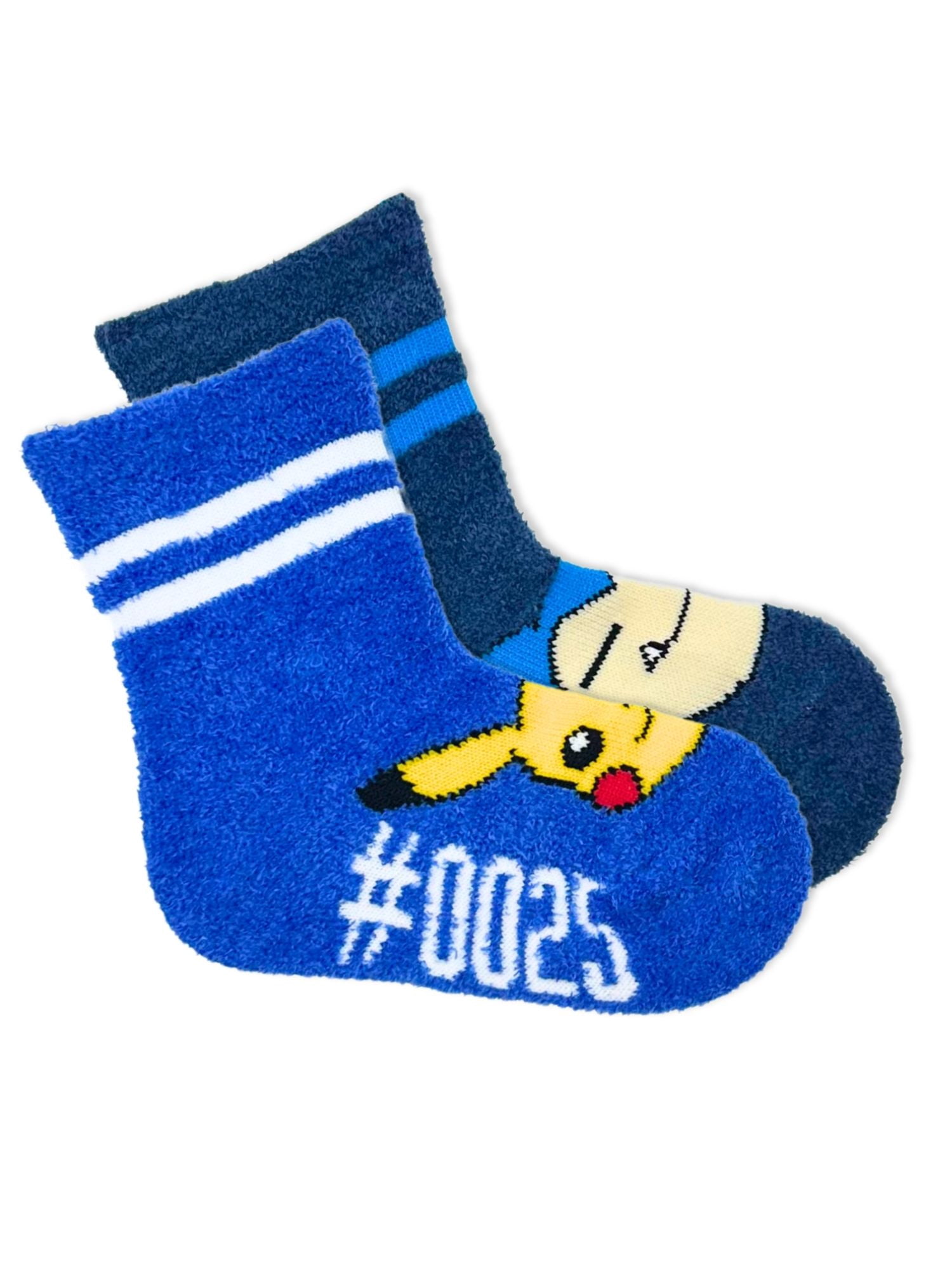 Pokemon Boys Cozy Socks, 2-Pack, Sizes S/M-M/L