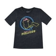 thumbnail image 1 of Pokemon Boys' Detective Pikachu Neon Sign Design Collectible gaming Cards T-Shirt Kids Youth, 1 of 5