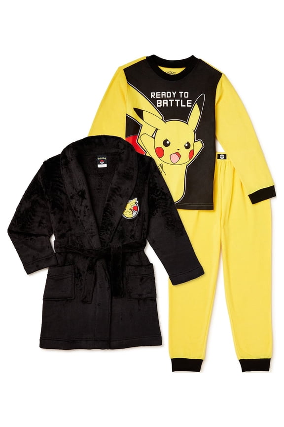 Pokemon Boys Exclusive Classic 3-Piece Robe Set, Sizes 4-12