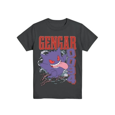 Pokemon Boys Gengar T-Shirt , Crew Neck, Short Sleeve, Graphic Tee, Sizes 4-18