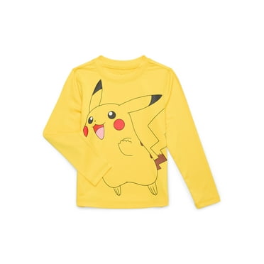 Pokemon Boys’ Graphic Rashguard with Long Sleeves and UPF 50+, Sizes 4-12
