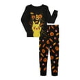 thumbnail image 1 of Pokemon Boys Halloween Glow in the Dark Long Sleeve Top and Pants, 2-Piece Pajama Set, Sizes 4-10, 1 of 3