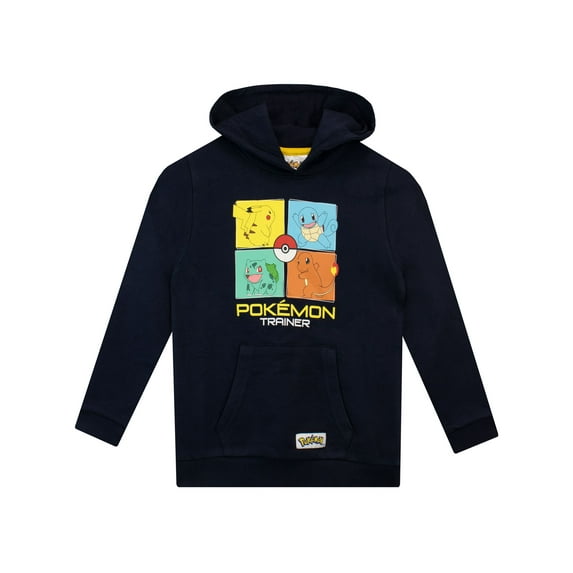 Pokemon Boys Long Sleeve Hoodie Sizes 6-14