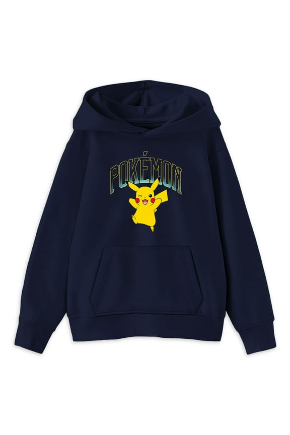 Pokemon Boys Pikachu Charge Long Sleeve Graphic Hoodie, Sizes XS-2XL