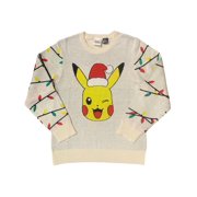 Pokemon Boys' Pikachu Holiday Lights Sweater, Sizes 4-18