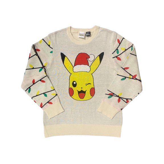 Pokemon Boys' Pikachu Holiday Lights Sweater, Sizes 4-18