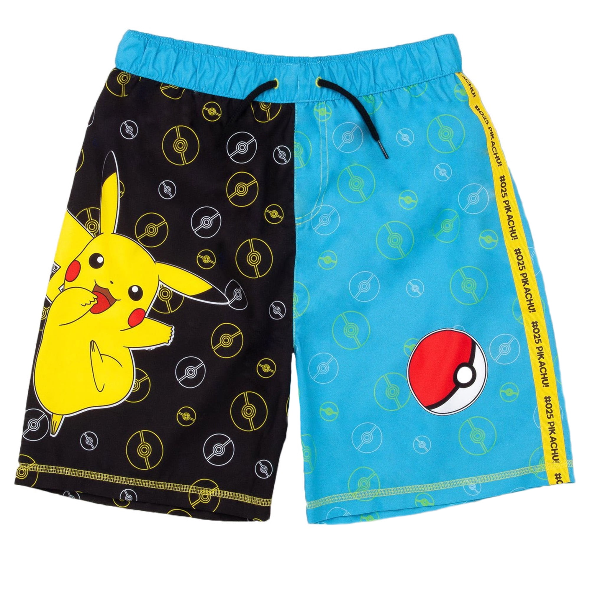 Pokemon Pikachu Little Boys Swim Trunks Bathing Suit Red 7