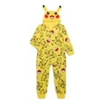 thumbnail image 1 of Pokemon Boys’ Pikachu Union Suit Pajamas with Hood, Sizes 4-16, 1 of 3