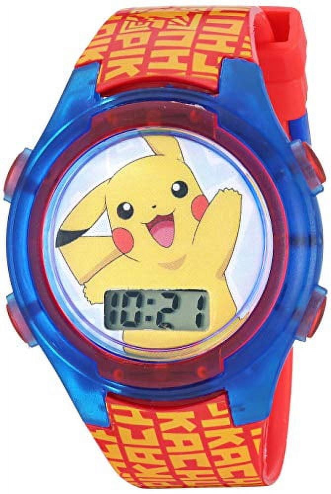 ACCUTIME Pokemon Boys' Quartz Watch with Plastic Strap, Red, 18 (Model: POK4183AZ)