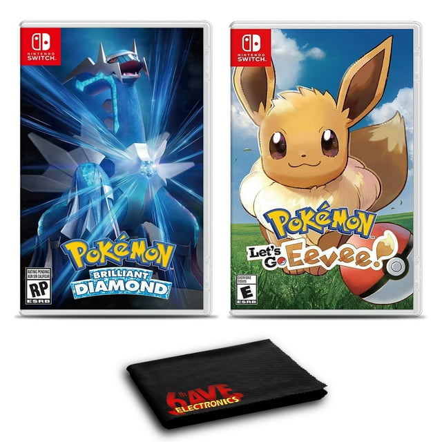 Pokemon Brilliant Diamond and Pokemon Let's Go, Eevee, Nintendo Switch