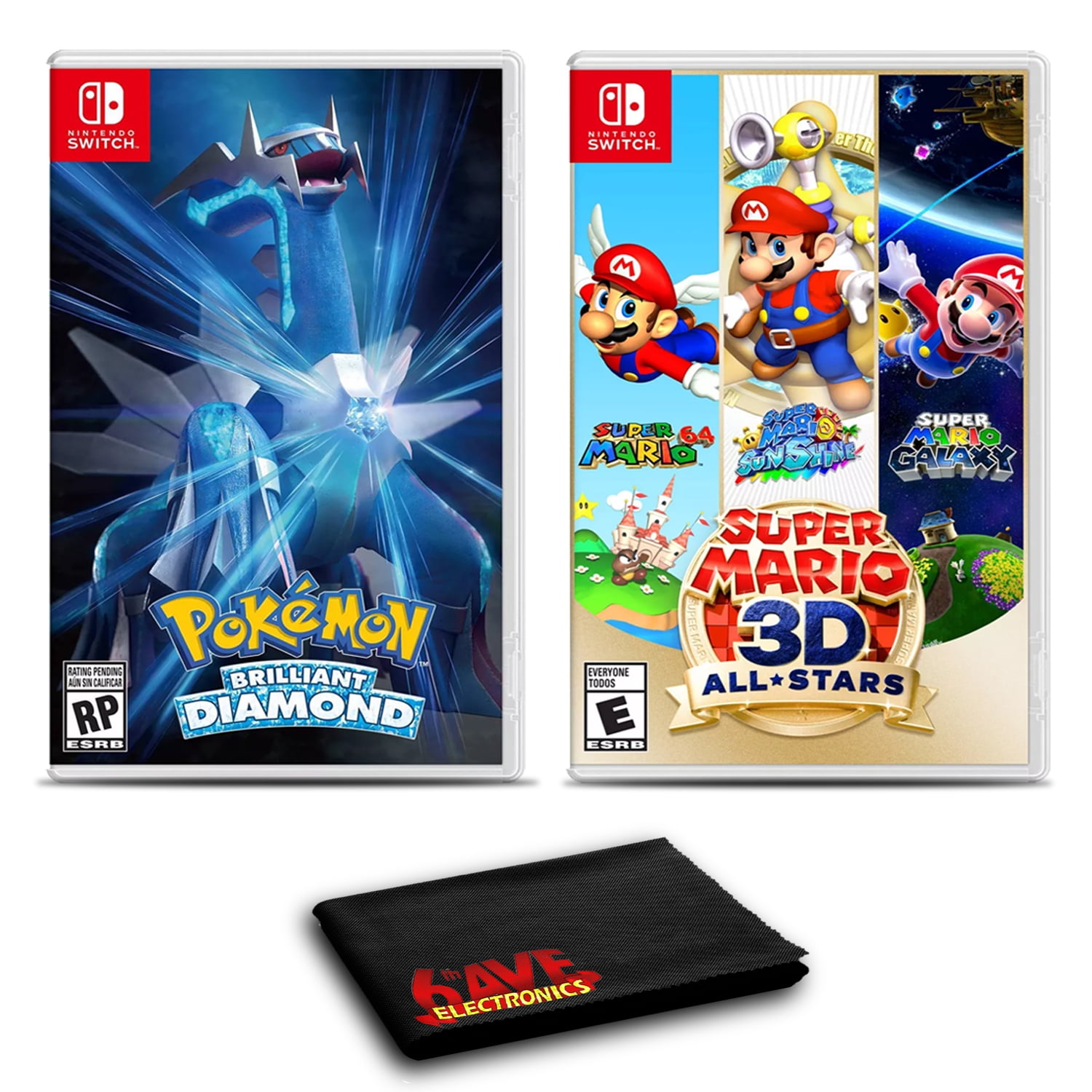 Nintendo Switch Pokemon Shield, Mario & Rabbids & pokemon pouch