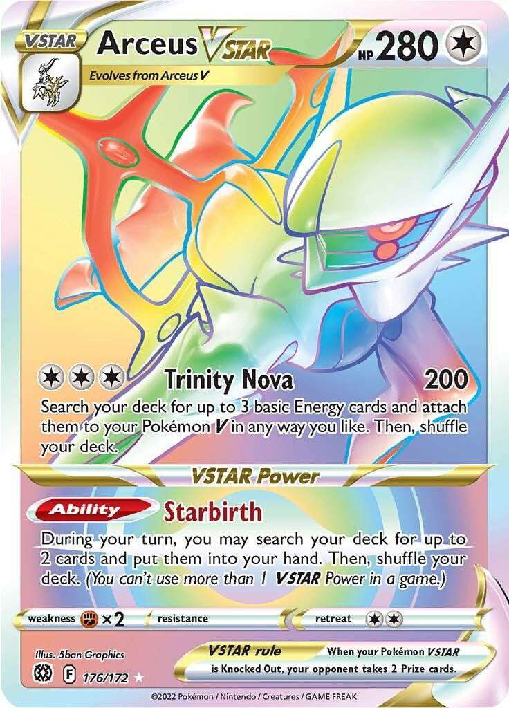 Pokemon Brilliant Stars Arceus VSTAR #176 (Secret) - Walmart.com Pokemon Brilliant Stars Arceus VSTAR #176 (Secret) - Walmart.com